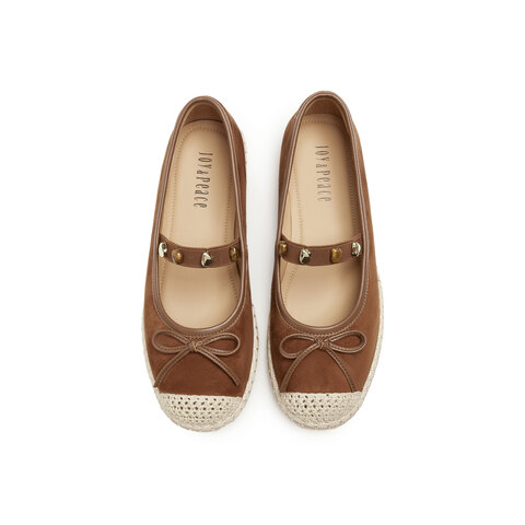 真美诗2025年秋季新款复古精致软糯羊绒皮玛丽珍渔夫鞋81610CQ5