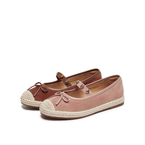 真美诗2025年秋季新款复古精致软糯羊绒皮玛丽珍渔夫鞋81610CQ5