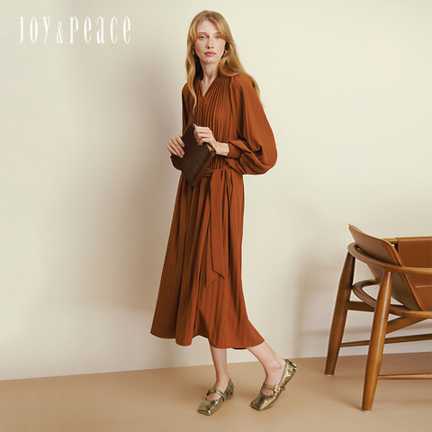 真美诗2025年秋季新款意式优雅方头流苏羊皮玛丽珍女鞋11100CQ5