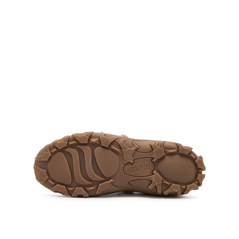 真美诗2025秋季新款细腻牛绒撞色双鞋带运动休闲鞋女24127CM5