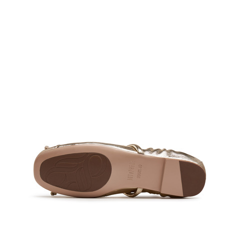 真美诗2025年秋季新款优雅甜美芭蕾风羊皮革玛丽珍女鞋8T319CQ5