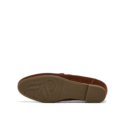 真美诗2025年秋季新款经典原创树脂吊坠扣羊绒乐福鞋女Y1M01CA5