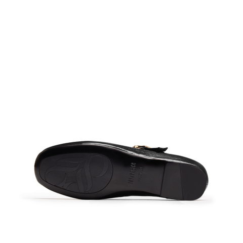 真美诗2025年秋季新款复古法式交叉细带羊皮革玛丽珍女鞋8TZ33CQ5