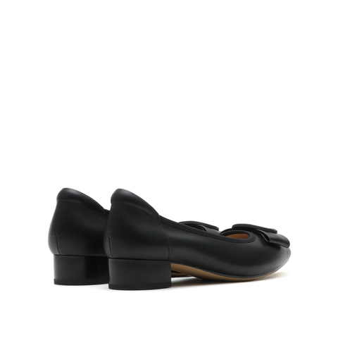 真美诗2025秋季新款商场同款粗跟饰扣浅口单鞋10883CQ5