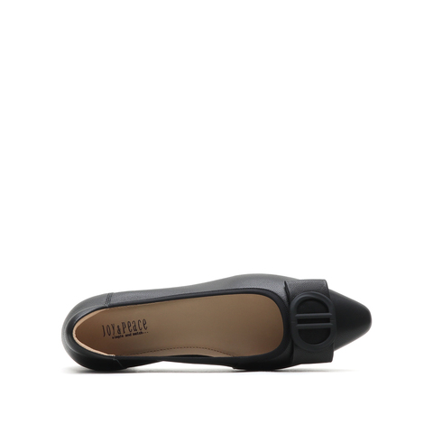 真美诗2025秋季新款商场同款粗跟饰扣浅口单鞋10883CQ5