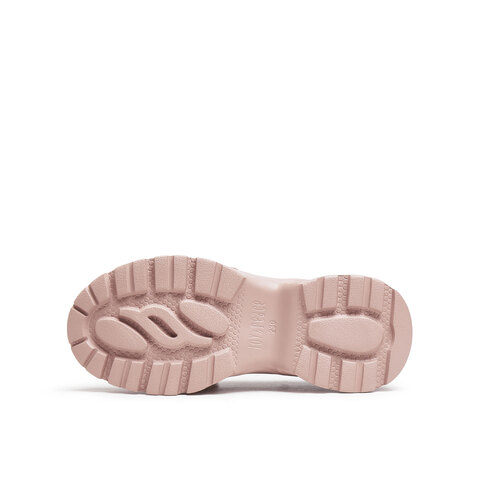 真美诗2025秋季新款细腻羊绒皮休闲一脚蹬厚底袋鼠鞋女YYM30CM5