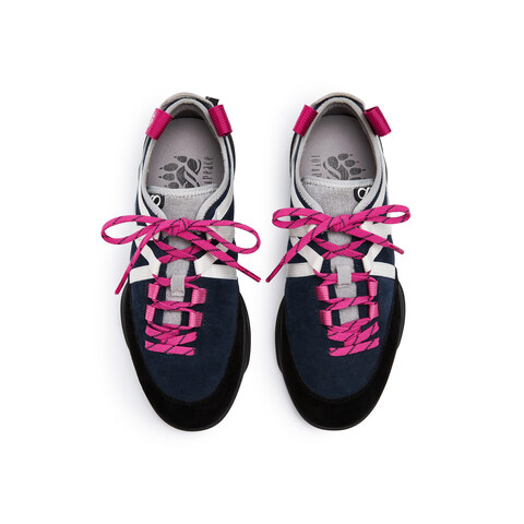 真美诗2025年秋季新款山系户外风攀岩休闲牛剖层革女鞋56219CM5