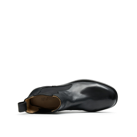 真美诗2025冬季新款自由诗柔软舒适水洗牛皮切尔西靴19110DD5