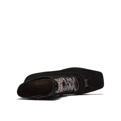 真美诗2025年冬季新款利落干练甜美织带甜酷羊皮革时装靴R1069DZ5