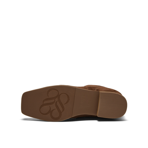 真美诗2025年冬季新款利落干练甜美织带甜酷羊皮革时装靴R1069DZ5