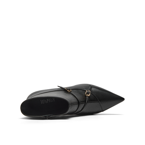 真美诗2025年秋季新款柔软舒适羊皮革优雅时装靴YVA49DD5