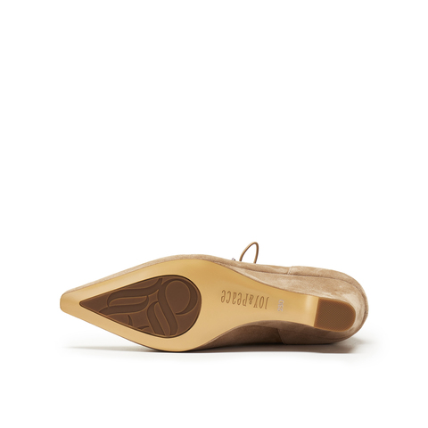 真美诗2025年冬季新款浪漫温柔羊皮革弹力瘦瘦靴女皮靴YZH03DD5