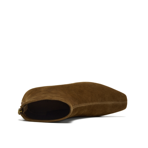 真美诗2025年冬季新款舒适软糯简约纯色羊皮革时装靴871L1DD5