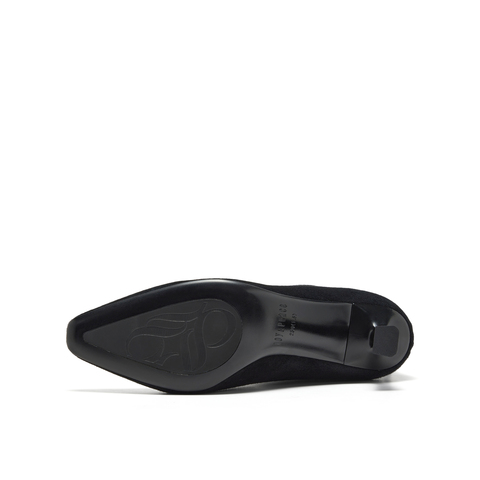 真美诗2025年冬季新款法式优雅大气尖头软糯羊皮瘦瘦靴3665PDZ5