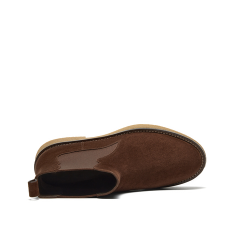 真美诗2025年冬季新款随性帅气百搭纯色优雅楦型切尔西靴HS35PDD5