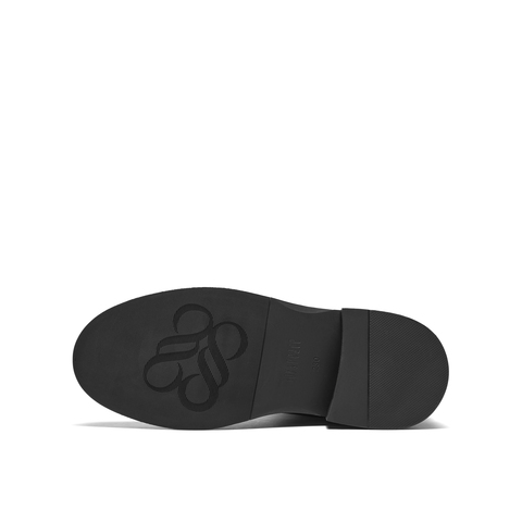 真美诗2025年冬季新款干净简约舒适圆头纯色羊皮革时装靴R71B2DZ5