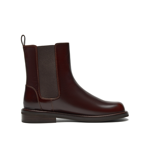 真美诗2025年冬季新款时髦简约通勤纯色切尔西靴2306PDZ5