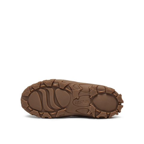 真美诗2025年秋新软糯舒适牛剖层革袋鼠羊蹄鞋女（绒里）78953CH5