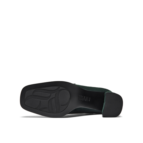 真美诗2025冬季新款商场同款古铜桃心扣高跟袜靴75Z03DD5