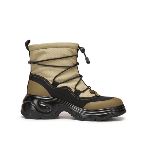 真美诗2025年冬季新款帅气个性小蝴蝶点缀甜酷工装靴Y1O14DD5