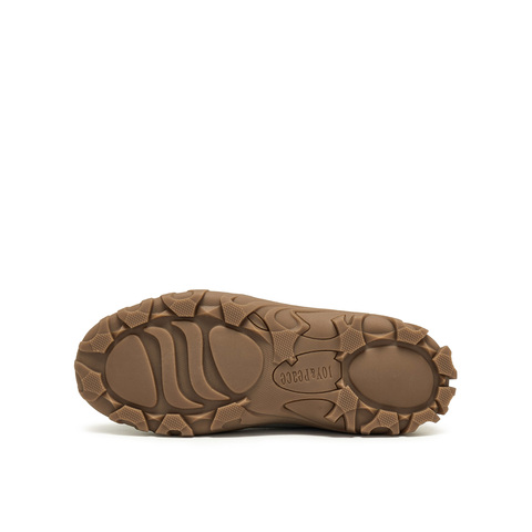 真美诗2025年秋新软糯舒适牛剖层革袋鼠羊蹄鞋女（绒里）78953CH5