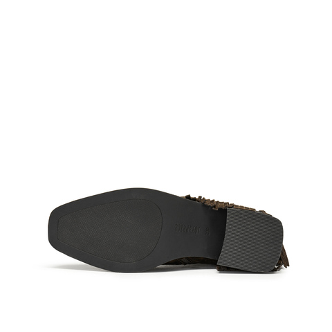 真美诗2025年冬季新款随性流苏软糯羊皮革时装靴579L5DD5