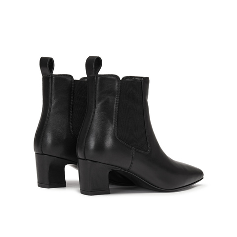 真美诗2025年冬季新款优雅百搭气质纯色切尔西靴69888DD5