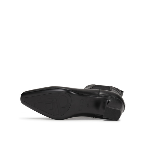 真美诗2025年冬季新款优雅百搭气质纯色切尔西靴69888DD5