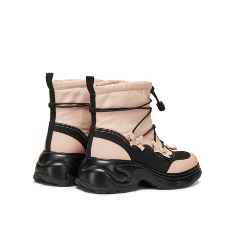 真美诗2025年冬季新款帅气个性小蝴蝶点缀甜酷工装靴Y1O14DD5