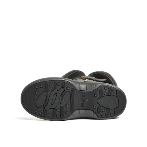 真美诗2025年冬季新款老钱风时髦贵气高筒雪地靴17012DG5