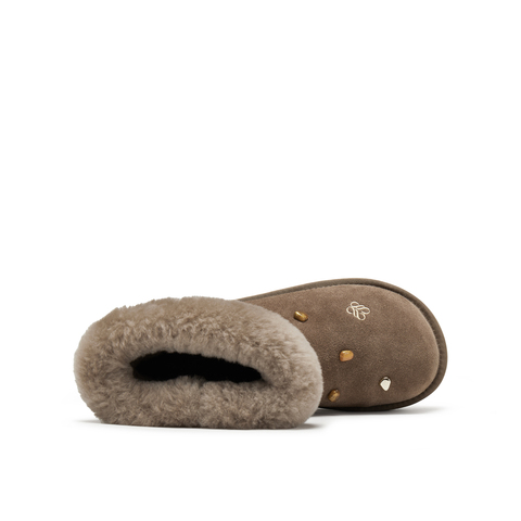 真美诗2025年冬季新款复古摩挲感绒绒雪地靴25137DD5