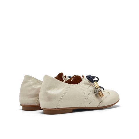 真美诗2026年春季新款复古渐变擦色胎牛皮德训鞋17610AM6