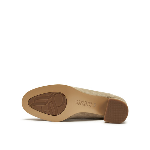 真美诗2026年春季新款软糯舒适羊皮粗跟牛津鞋YA702AM6