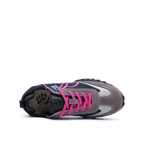 真美诗2026年春季新款山系户外风撞色萌爪鞋带扣德训女鞋24201AM6