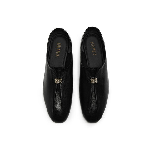 真美诗2026年春季新款老钱风舒适柔软羊皮革奶奶鞋单鞋女ZB293AA6