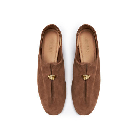 真美诗2026年春季新款老钱风舒适柔软羊皮革奶奶鞋单鞋女ZB293AA6