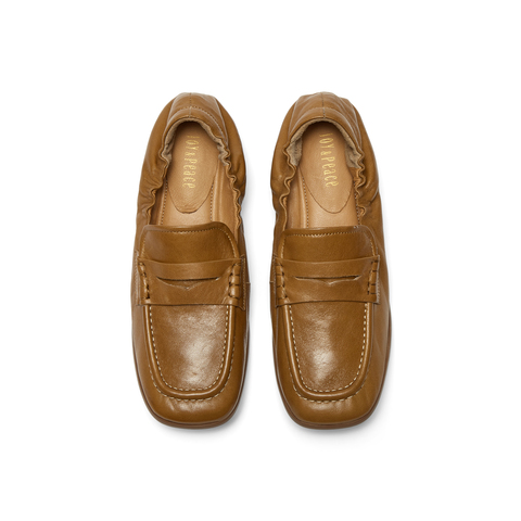 真美诗2026年春季新款商务通勤细腻柔软优质小羊皮乐福鞋R2001AA6