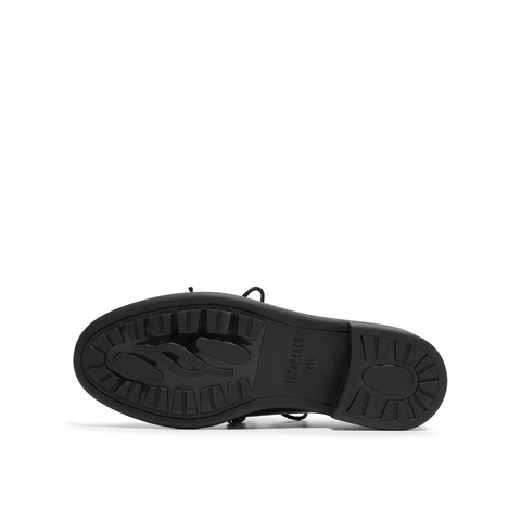 真美诗2026年春季新款古朴树脂饰扣舒适矮跟牛津鞋YZK18AM6