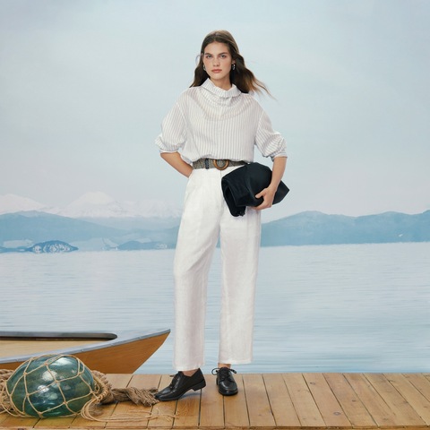 真美诗2026年春季新款古朴树脂饰扣舒适矮跟牛津鞋YZK18AM6