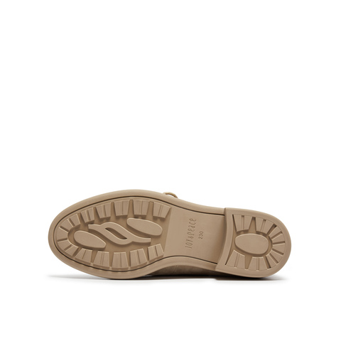 真美诗2026年春季新款古朴树脂饰扣舒适矮跟牛津鞋YZK18AM6