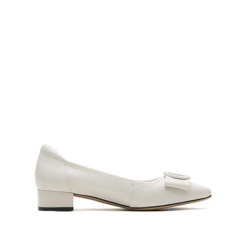 真美诗2026春季新款商场同款粗跟饰扣浅口单鞋10883AQ6