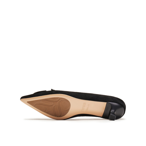 真美诗2026年春季新款通勤精致软糯羊皮革气质猫跟鞋单鞋26713AQ6