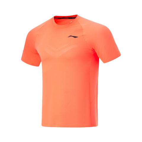 LI-NING李宁2024男子短袖T恤无领短TATSU003-3