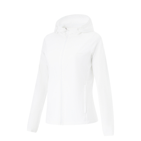 LI-NING李宁2024女子开衫连帽卫衣连帽针织外套AWDU474-1