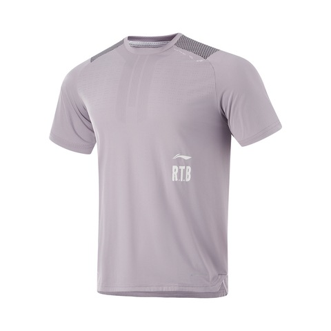 LI-NING李宁2024男子短袖T恤无领短TATSU423-3