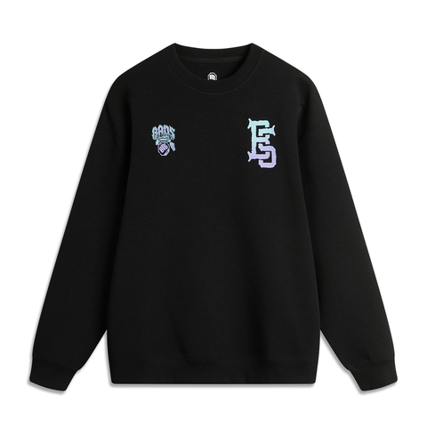 LI-NING李宁2024男子套头无帽卫衣针织无帽套头衫AWDU259-1