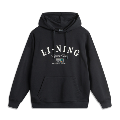 LI-NING李宁2024男子套头连帽卫衣针织连帽卫衣AWDU673-3
