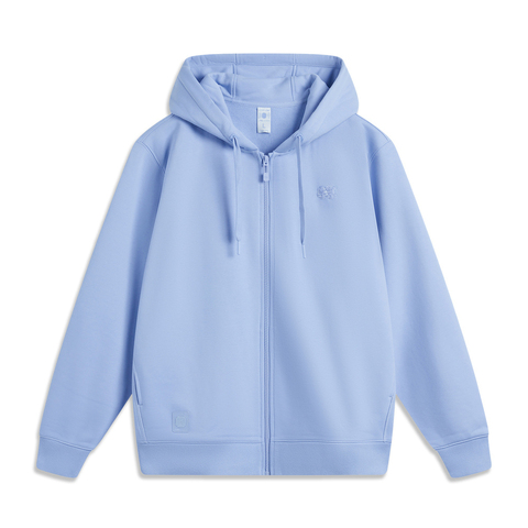 LI-NING李宁2024男子开衫连帽卫衣针织连帽外套AWDU659-9