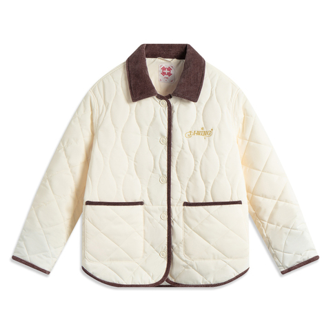 LI-NING李宁2024女子短棉服薄棉服AJMV022-4