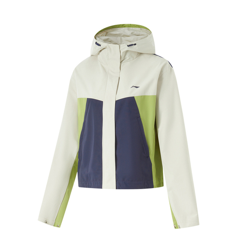 LI-NING李宁2025女子运动风衣梭织连帽外套AFDV054-8